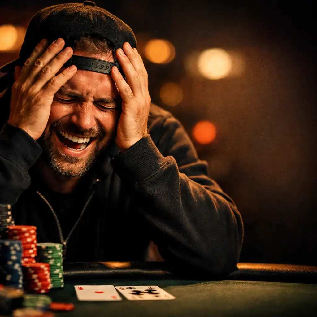 Emoce hráče během pokerového turnaje